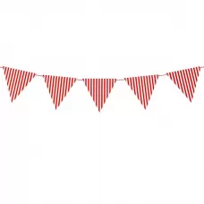 Гирлянда Флажки красные полоски Гирлянда Флажки красные полоски