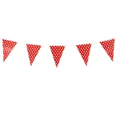 Флажки красные Горошек Флажки красные Горошек