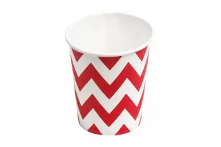 Стаканы красные Шеврон (6 шт.) Стаканы красные Шеврон (6 шт.)