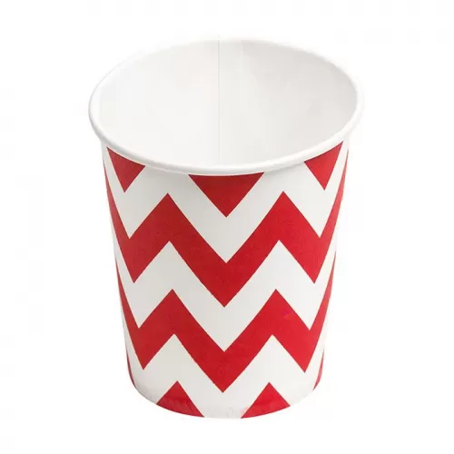 Стаканы красные Шеврон (6 шт.) Стаканы красные Шеврон (6 шт.)