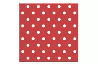 Салфетки красные Горошек (20 шт.) Салфетки красные Горошек (20 шт.)