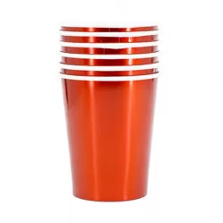 Стаканы красные фольгированные (6 шт.) Стаканы красные фольгированные (6 шт.)