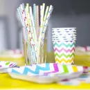 Стакан розовый Шеврон (6 шт.) Стакан розовый Шеврон (6 шт.)