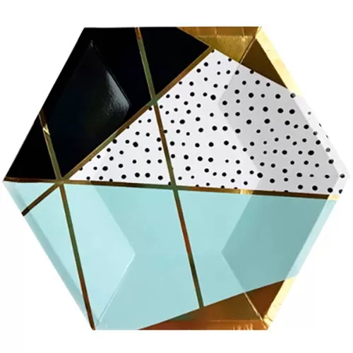 Тарелки Мятная роскошь фигурные (6 шт.) Тарелки Мятная роскошь фигурные (6 шт.)