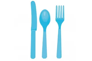 Столовые приборы голубые (3х8 шт.) Столовые приборы голубые (3х8 шт.)