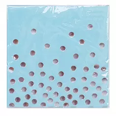 Салфетки голубые Горошек Серебро (6 шт.) Салфетки голубые Горошек Серебро (6 шт.)