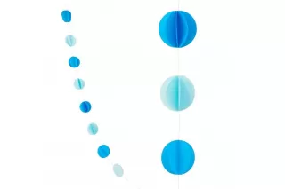 Подвеска «Круги» голубые микс Подвеска «Круги» голубые микс