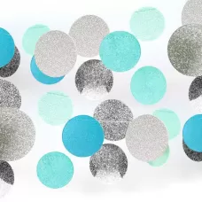 Гирлянда «Круги микс» голубая Гирлянда «Круги микс» голубая