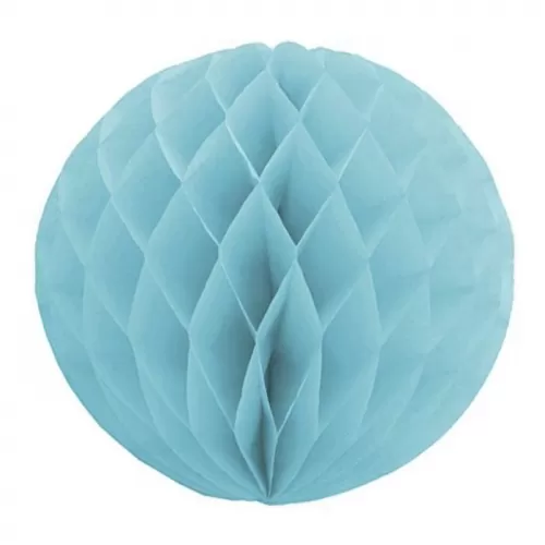 Шар ханикомб бумажный голубой 30 см Шар ханикомб бумажный голубой 30 см