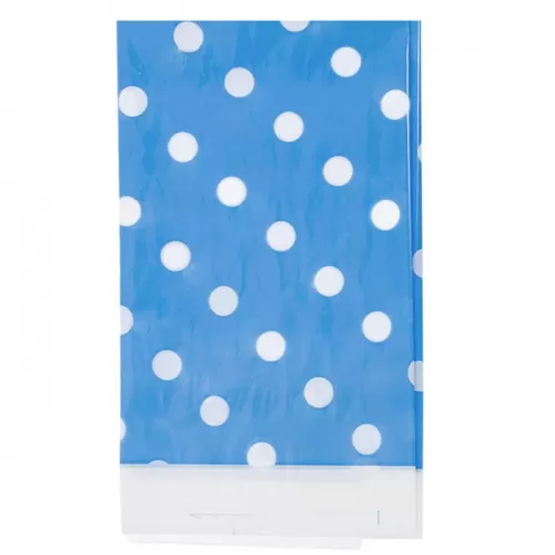 Скатерть голубая  Горошек