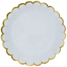Тарелки голубые с золотой каймой (6 шт.) Тарелки голубые с золотой каймой (6 шт.)