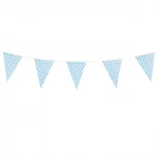 Флажки голубые Горошек Флажки голубые Горошек