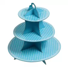 Подставка для десертов Голубой горошек Подставка для десертов Голубой горошек