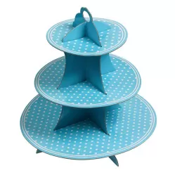 Подставка для десертов Голубой горошек Подставка для десертов Голубой горошек