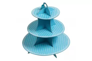 Подставка для десертов Голубой горошек Подставка для десертов Голубой горошек