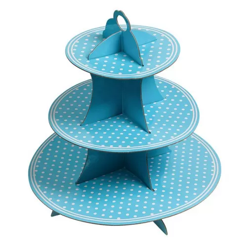 Подставка для десертов Голубой горошек Подставка для десертов Голубой горошек