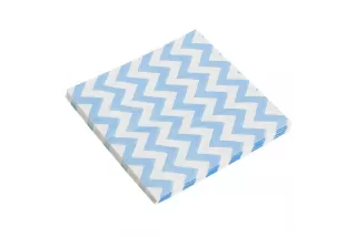 Салфетки голубые Шеврон (20 шт.) Салфетки голубые Шеврон (20 шт.)