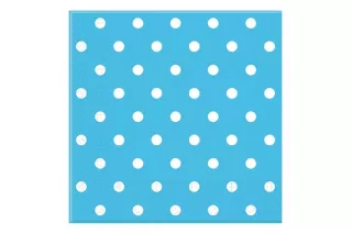 Салфетки голубые Горошек (20 шт.) Салфетки голубые Горошек (20 шт.)