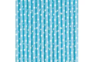 Трубочки Голубые горошек (12 шт.) Трубочки Голубые горошек (12 шт.)