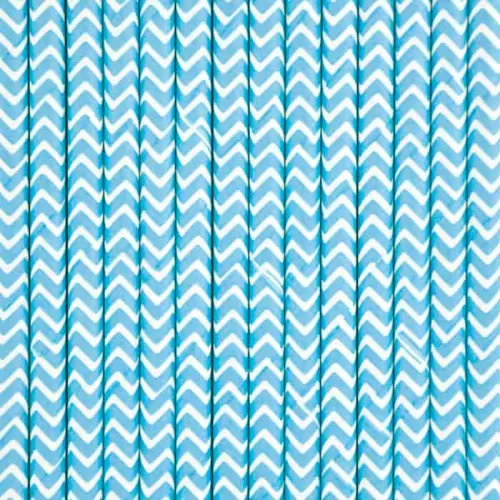 Трубочки бумажные голубые шеврон (12 шт.) Трубочки бумажные голубые шеврон (12 шт.)