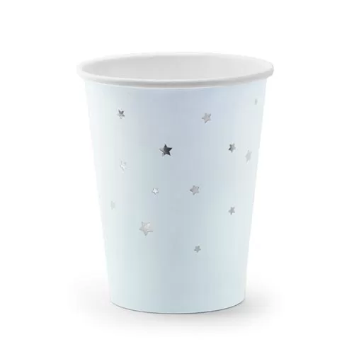 Стаканы голубые со звездами (6 шт.)