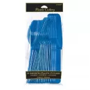 Столовые приборы синие (24 шт., на 8 персон) Столовые приборы синие (24 шт., на 8 персон)