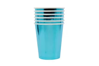 Стаканы голубые фольгированные (6 шт.) Стаканы голубые фольгированные (6 шт.)