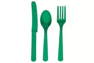 Столовые приборы зеленые (3х8 шт.) Столовые приборы зеленые (3х8 шт.)