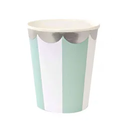 Стаканы мятные Полоска (6 шт.)