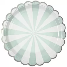 Тарелки мятные Полоски (6 шт.) Тарелки мятные Полоски (6 шт.)