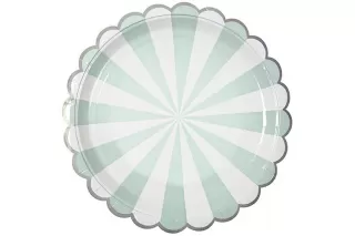 Тарелки мятные Полоски (6 шт.) Тарелки мятные Полоски (6 шт.)