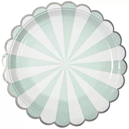 Тарелки мятные Полоски (6 шт.) Тарелки мятные Полоски (6 шт.)