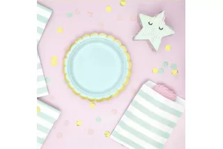 Тарелки мятные с каймой (6 шт.) Тарелки мятные с каймой (6 шт.)