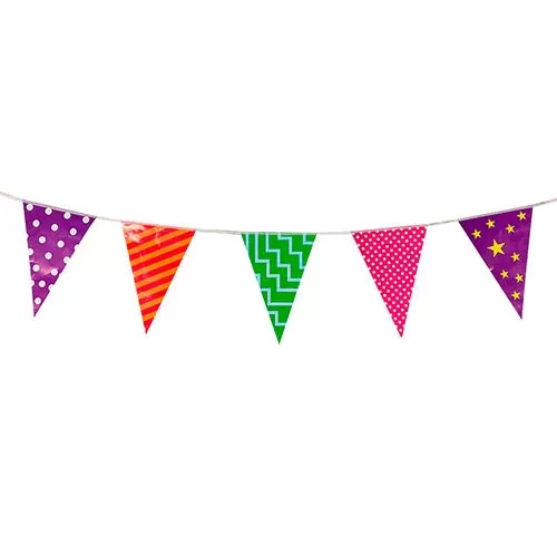 Гирлянда Флажки разноцветные