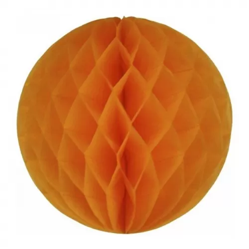 Шар ханикомб бумажный оранжевый (20 см) Шар ханикомб бумажный оранжевый (20 см)