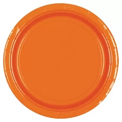 Тарелки оранжевые бумажные (8 шт.) Тарелки оранжевые бумажные (8 шт.)