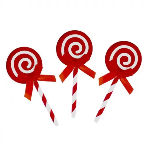 Пики «Карамелька» красные (6 шт.)