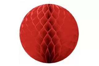 Шар бумажный красный (30 см)