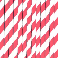 Трубочки Красные полоски (12 шт.) Трубочки Красные полоски (12 шт.)