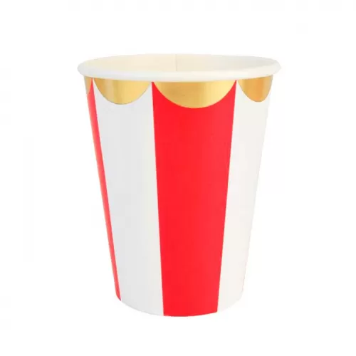 Стаканы красные Полоска (6 шт.) Стаканы красные Полоска (6 шт.)