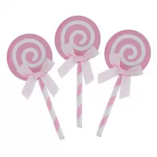 Топперы «Карамелька» розовые