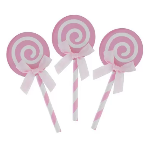 Пики «Карамелька» розовые (6 шт.)