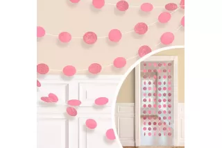 Гирлянда «Круги» розовая Гирлянда «Круги» розовая