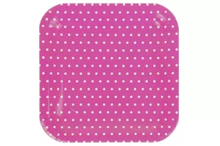 Тарелки розовые яркие Горошек (6 шт.) Тарелки розовые яркие Горошек (6 шт.)