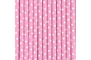 Трубочки Розовый горошек (12 шт.) Трубочки Розовый горошек (12 шт.)