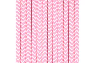 Трубочки Розовый шеврон (12 шт.) Трубочки Розовый шеврон (12 шт.)
