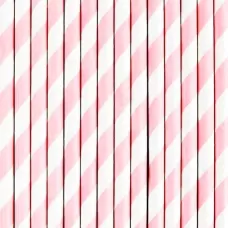 Трубочки Розовые полоски (12 шт.) Трубочки Розовые полоски (12 шт.)