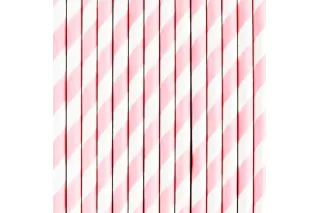Трубочки Розовые полоски (12 шт.) Трубочки Розовые полоски (12 шт.)