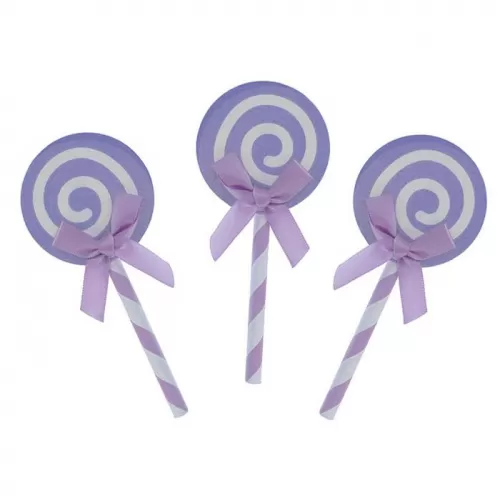 Пики «Карамелька» сиреневые (6 шт.) Пики «Карамелька» сиреневые (6 шт.)