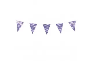 Флажки фиолетовые Горошек Флажки фиолетовые Горошек